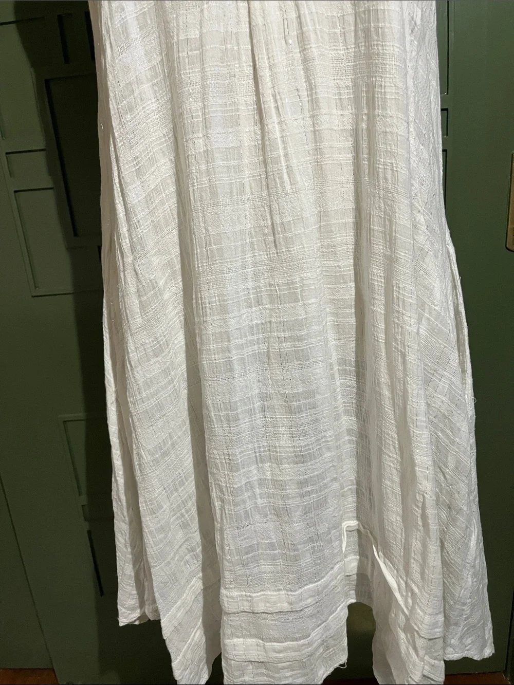 Isabella Sinclair White Sleeveless Collared Swim Cover-Up Dress